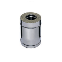 картинка Сэндвич труба ф 80*160 L= 0,25м Феррум 0.5мм нерж.