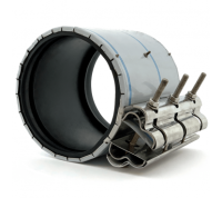 картинка Хомуты свертные из нержавеющей стали Ду 100, Дн 108-118; шир. 250