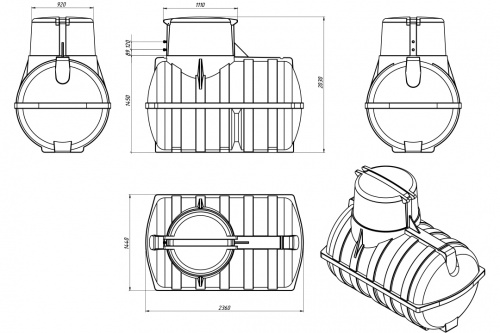 картинка Емкость подземная U 3000 oil 