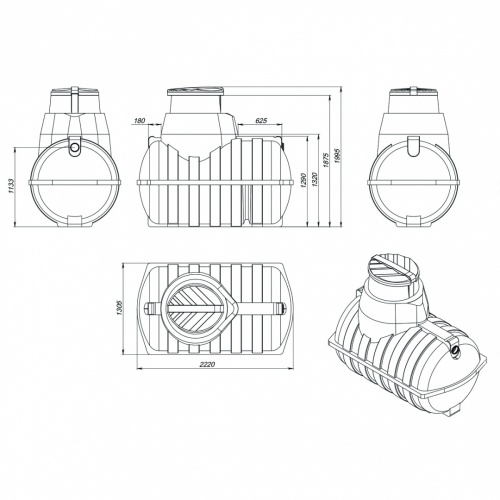 картинка Емкость подземная U 2000 