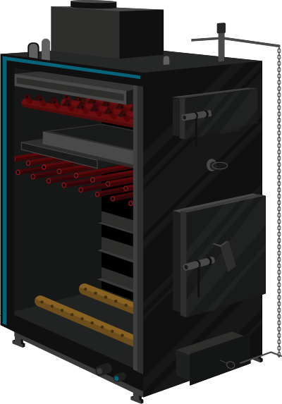 картинка Твердотопливный котел КП-750 кВт 