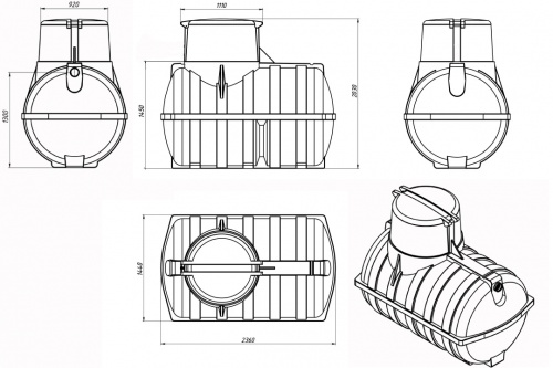 картинка Емкость подземная U 3000 