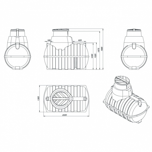 картинка Емкость подземная U 2000 oil 