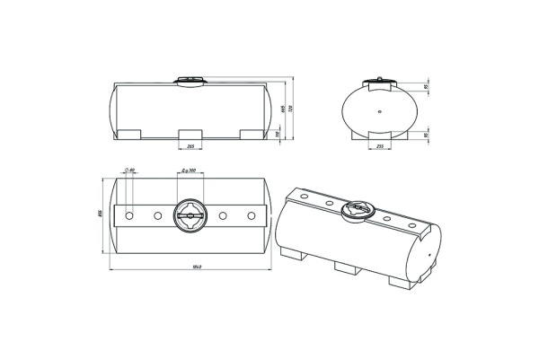 картинка Емкость ЭВГ 750л 