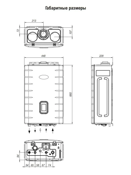 картинка Настенный газовый двухконтурный котел KITURAMI World Alpha S-35 
