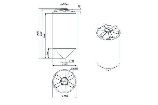 картинка Емкость ФМ 2000л 