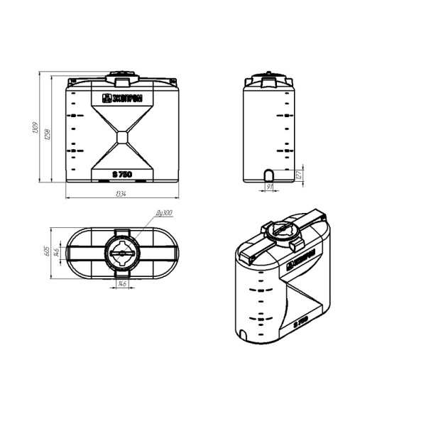 картинка Емкость S 750л 