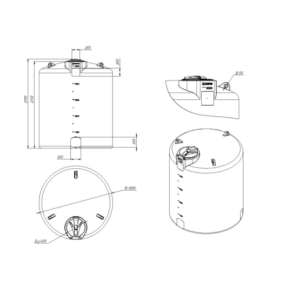 картинка Емкость 5000л TOR R 