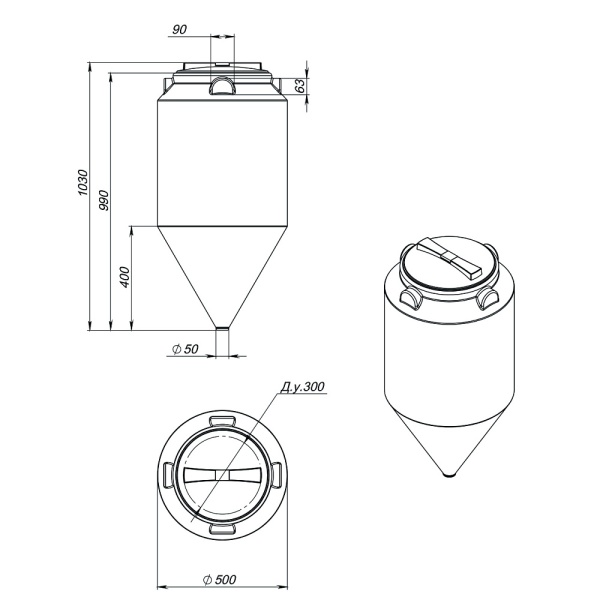 картинка Емкость ФМ 120л 