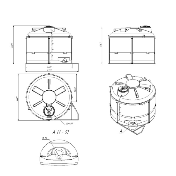 картинка Кассета для КАС/ЖКУ TRF (ПОЛНЫЙ слив) 5000 л СБ 