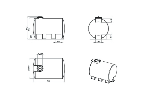 картинка Емкость R ЭВГ 2000л 