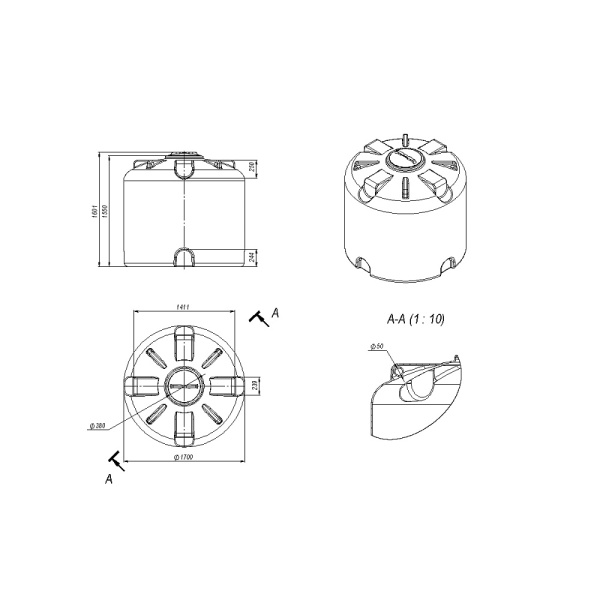 картинка Емкость КАС 3000 TR 